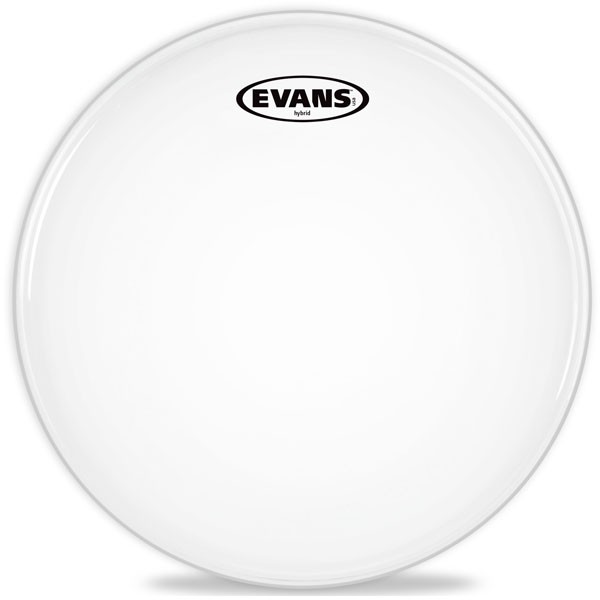 Evans 14" Hybrid White Marching Snare Drum Head