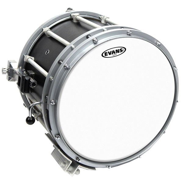 Evans 14" Hybrid White Marching Snare Drum Head