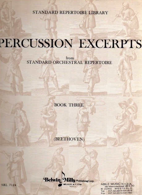 Percussion Excerpts - book 3 (Beethoven) - last copy now out of print