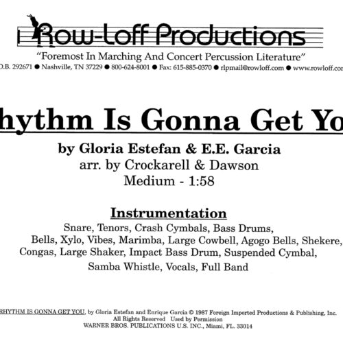 Rhythm is Gonna Get You