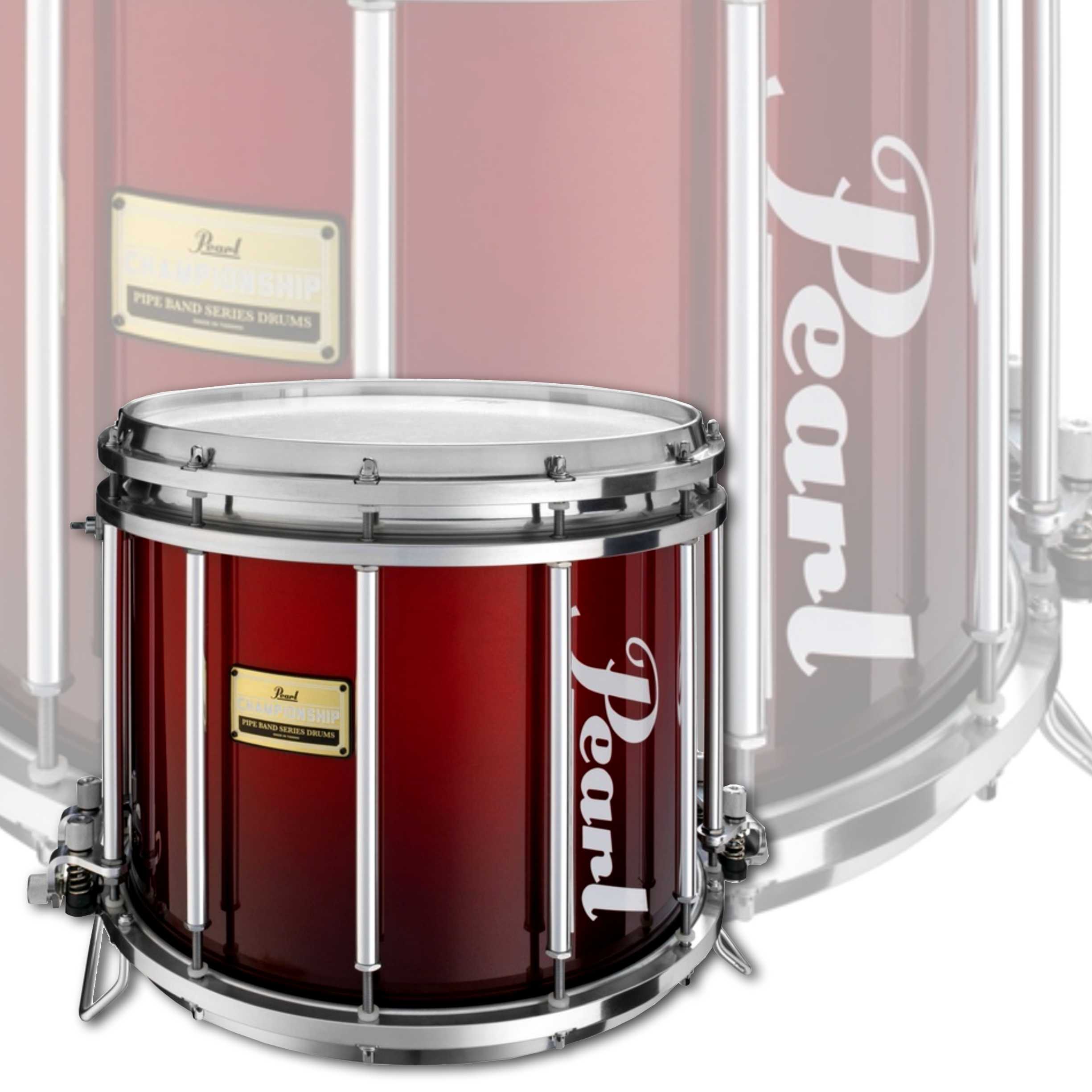 Pearl Pipe Band Medalist 14"x12" Marching Side Snare Drum 155 Scarlet Fade