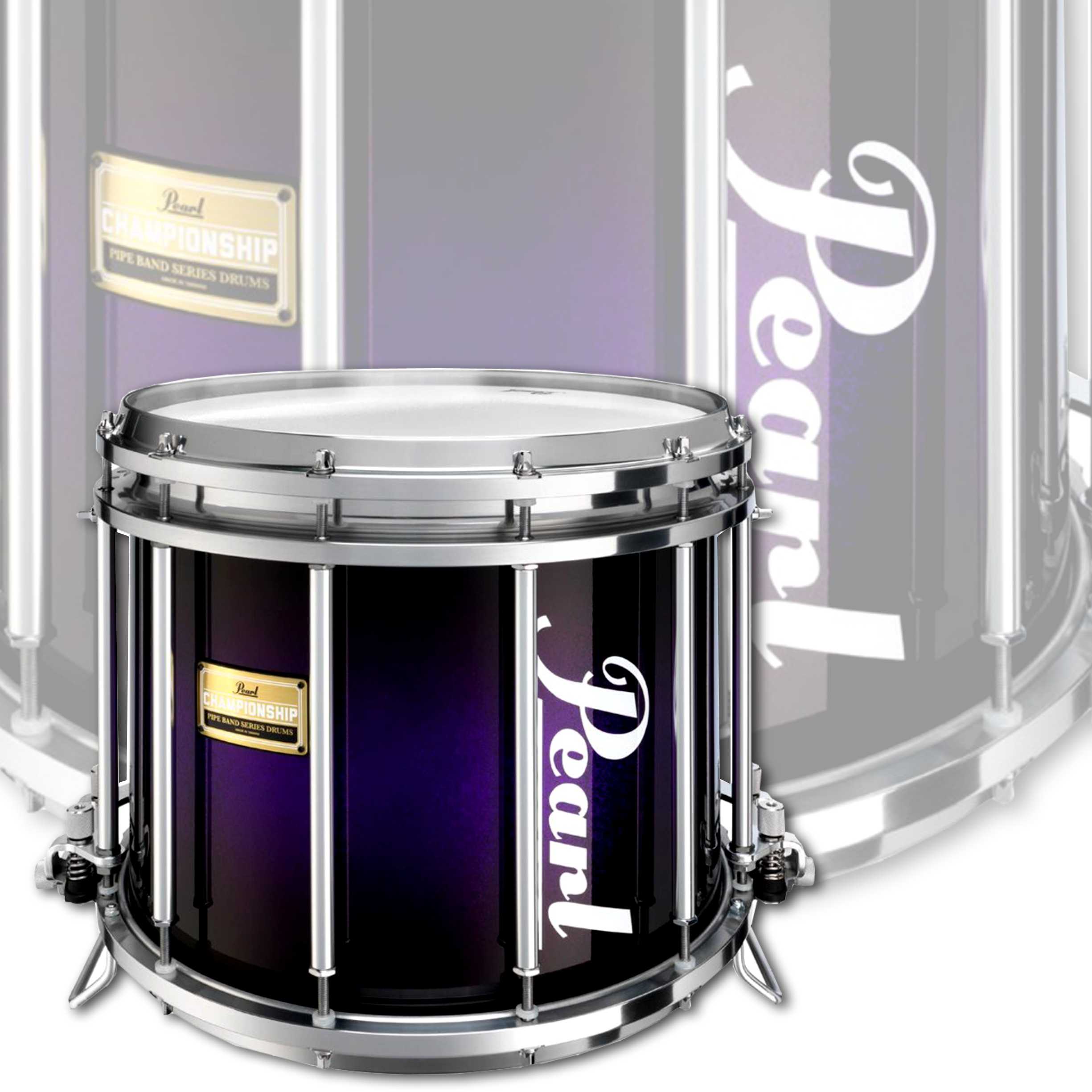 Pearl Pipe Band Medalist 14"x12" Marching Side Snare Drum 369 Purple Sparkle Burst