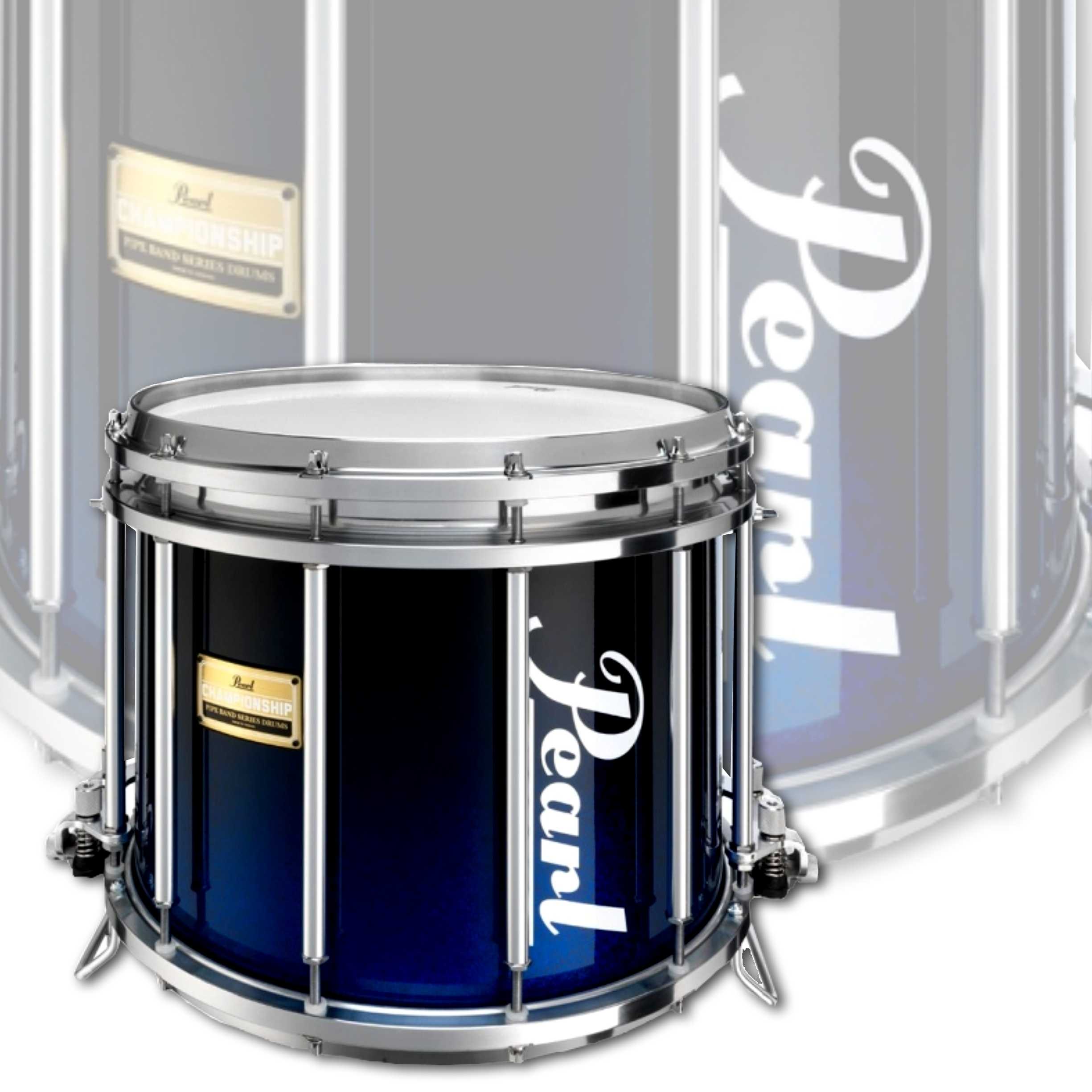 Pearl Pipe Band Medalist 14"x12" Marching Side Snare Drum 376 Ultra Blue Fade