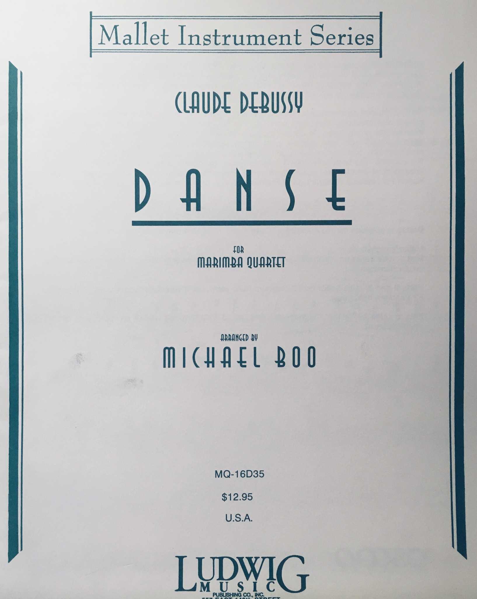 Danse by Debussy arr. Michael Boo