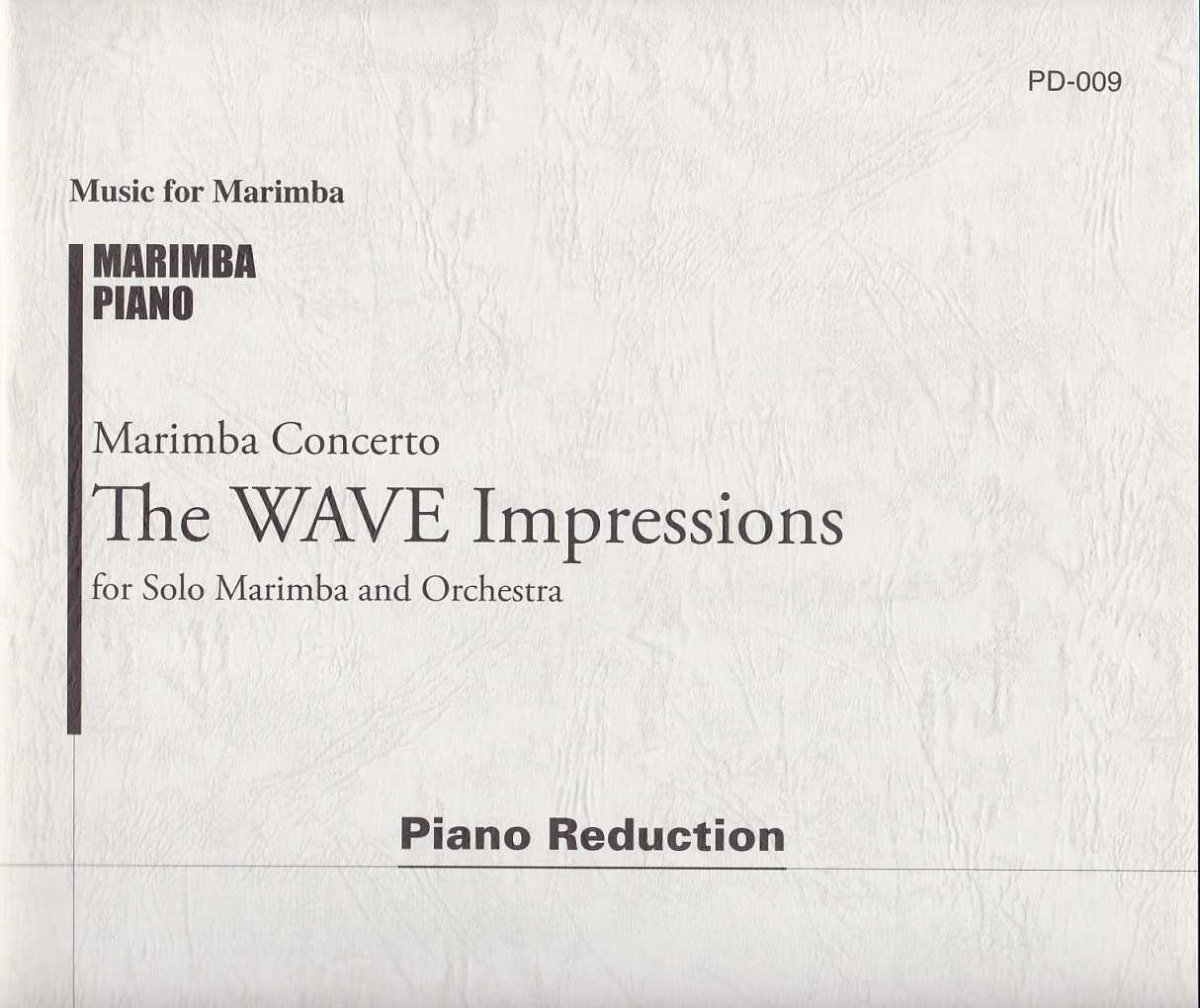 The Wave Impressions for Solo Marimba and Piano (Orch.) by Keiko Abe
