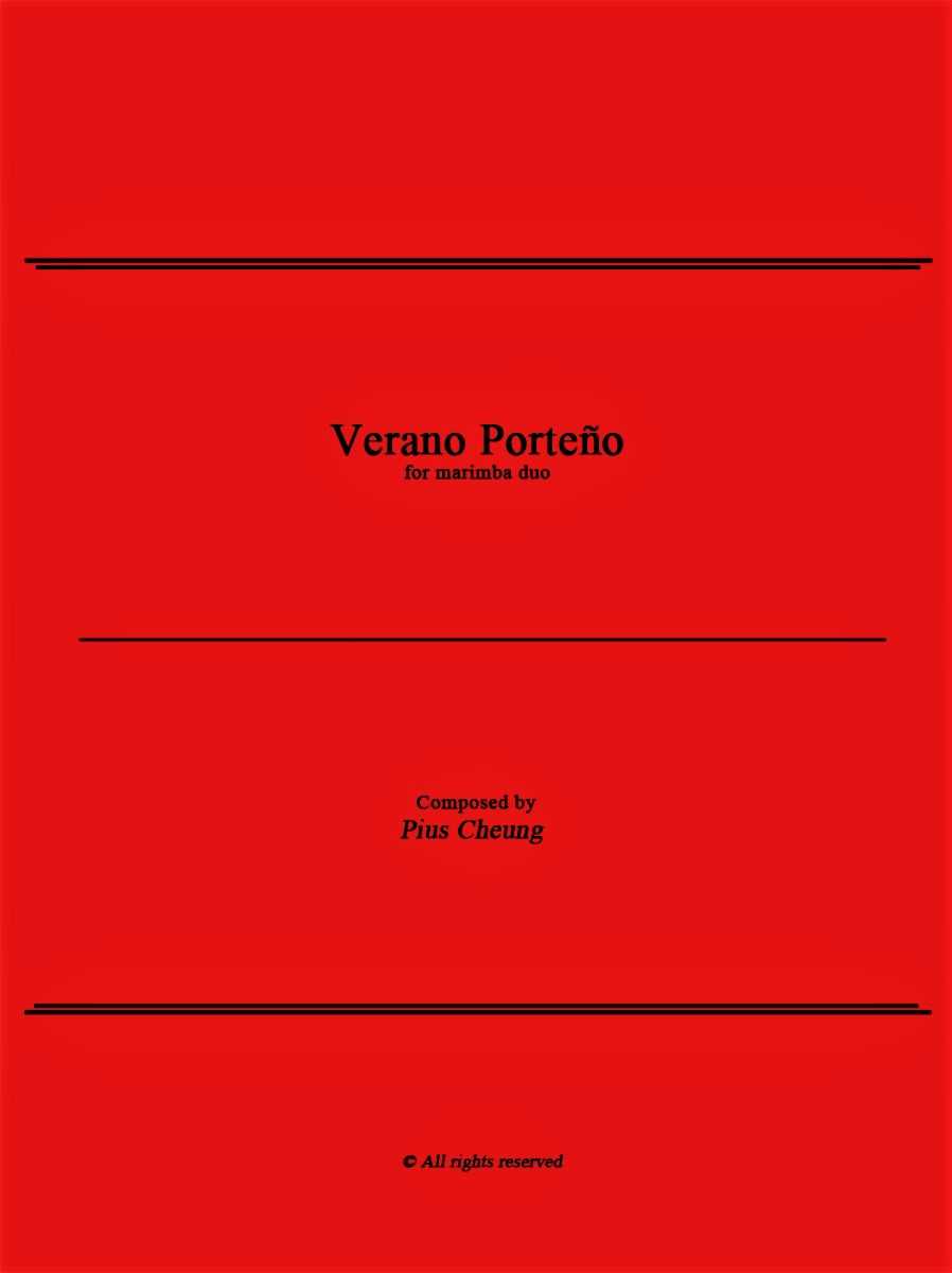 Verano Porteno for marimba duo by Pius Cheung