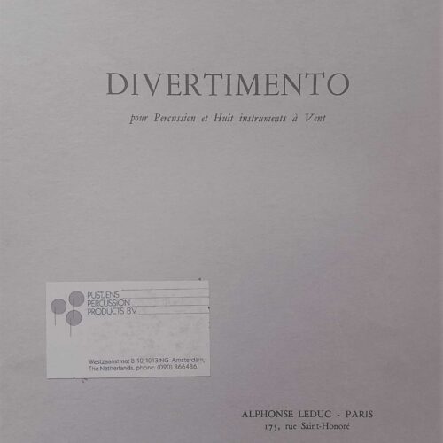 Divertimento by Francine Tremblot De La Croix
