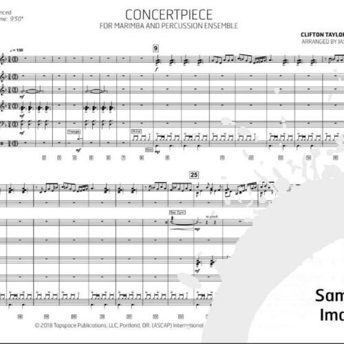 Concertpiece for Marimba and Percussion Ensemble by Taylor arr. Michael Baker