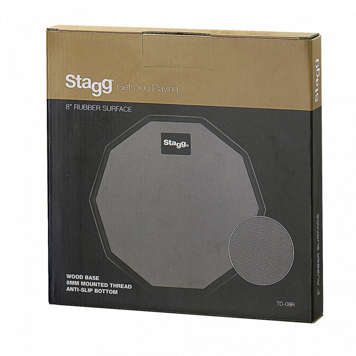 Stagg 12 inch 10 Sided Practice Pad
