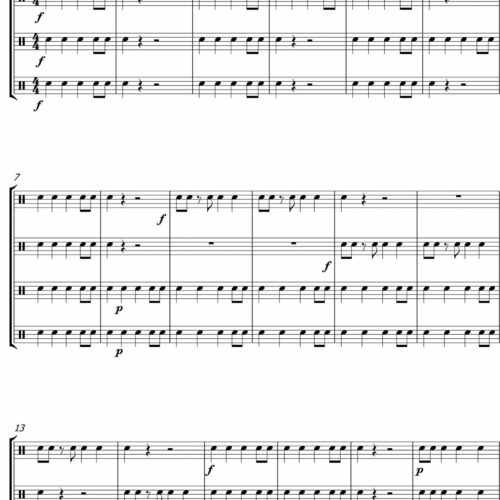 4 Quartets for Percussion - Volume 2 by Brian Wilshere