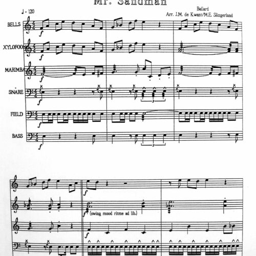 Mr. Sandman by Ballad arr. J. de Kwant