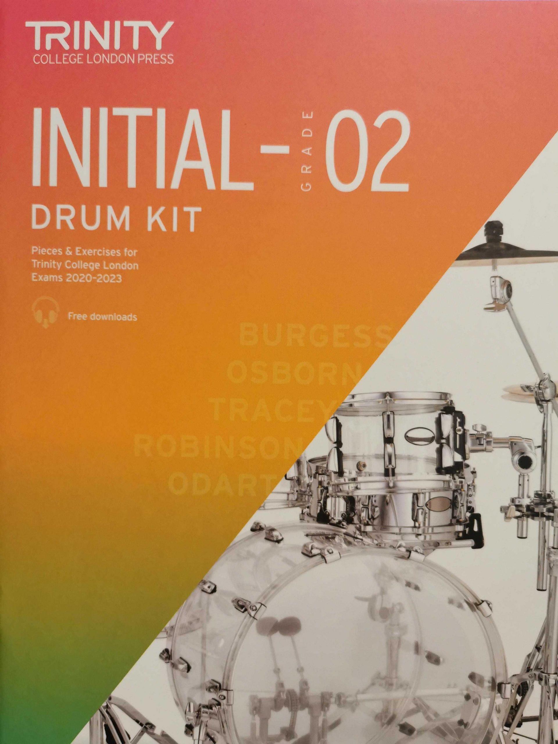 Trinity: Drum Kit Initial - Grade 2 2020-2023