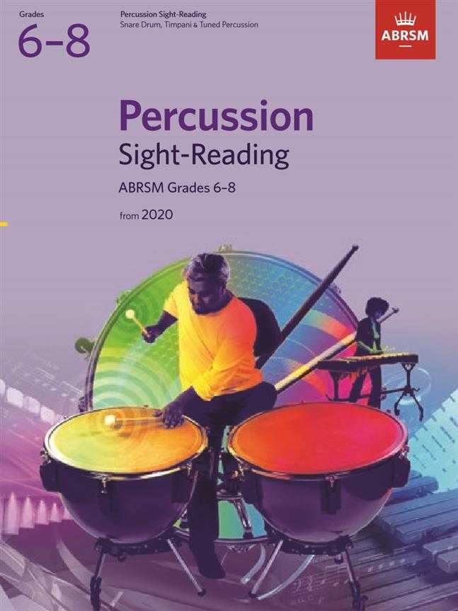 ABRSM: Percussion Sight-Reading from 2020 Books Grades 6–8