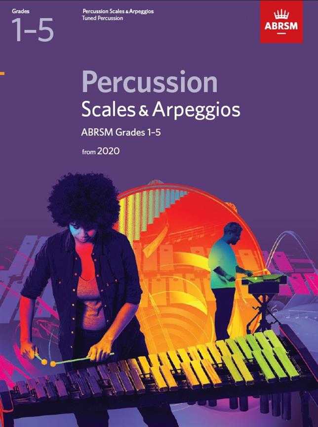 ABRSM: Percussion Scales & Arpeggios from 2020 Grades 1–5
