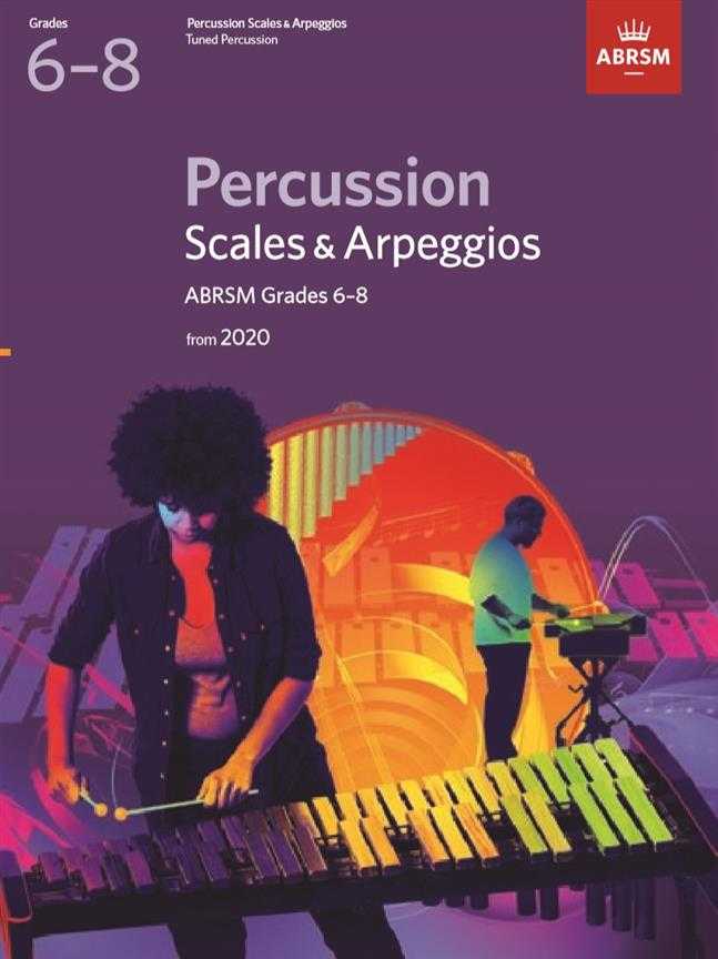 ABRSM: Percussion Scales & Arpeggios from 2020 Grades 6–8