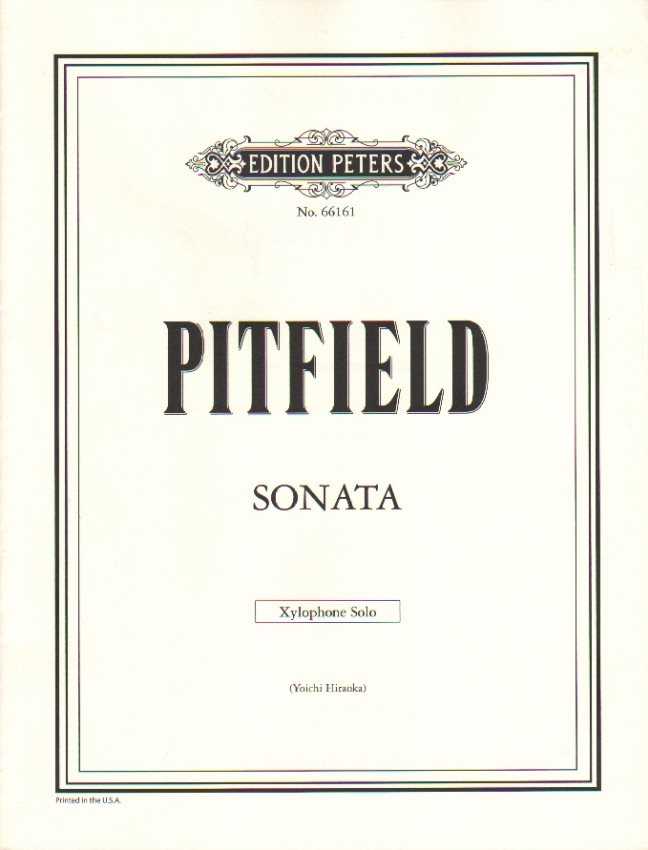 Sonata for Xylophone Solo by Thomas B. Pitfield