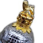 SP Marching Major Mace Malacca Wood 50" - Embossed Head Gold Lion/Crown no Chain