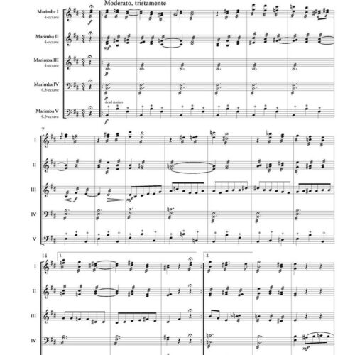 Suite for 5 Marimbas by Kit Mills