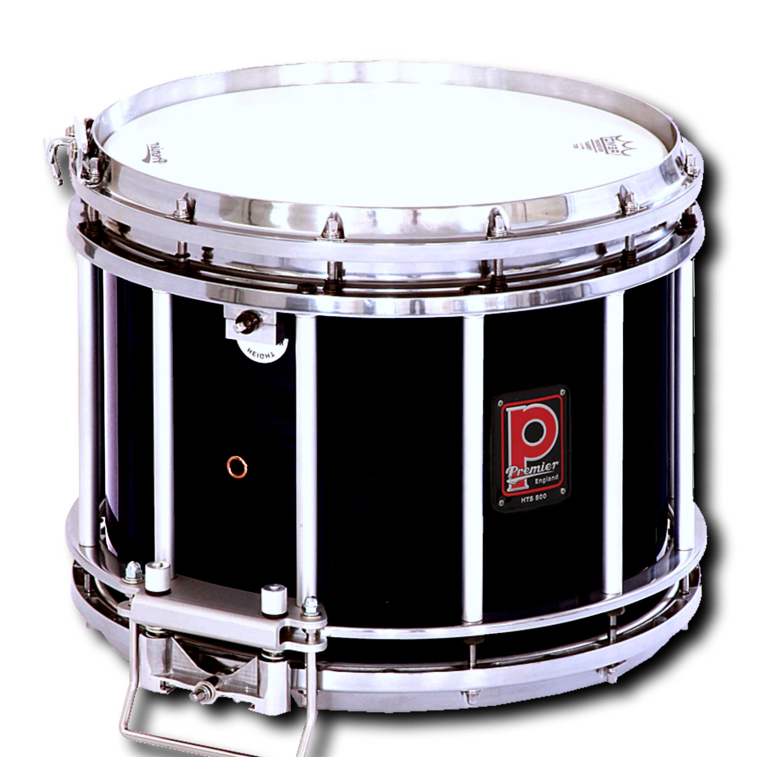 Premier Pipe Band HTS-0800-EBC 14"x12" Side Snare Drum Ebony Black Lacquer