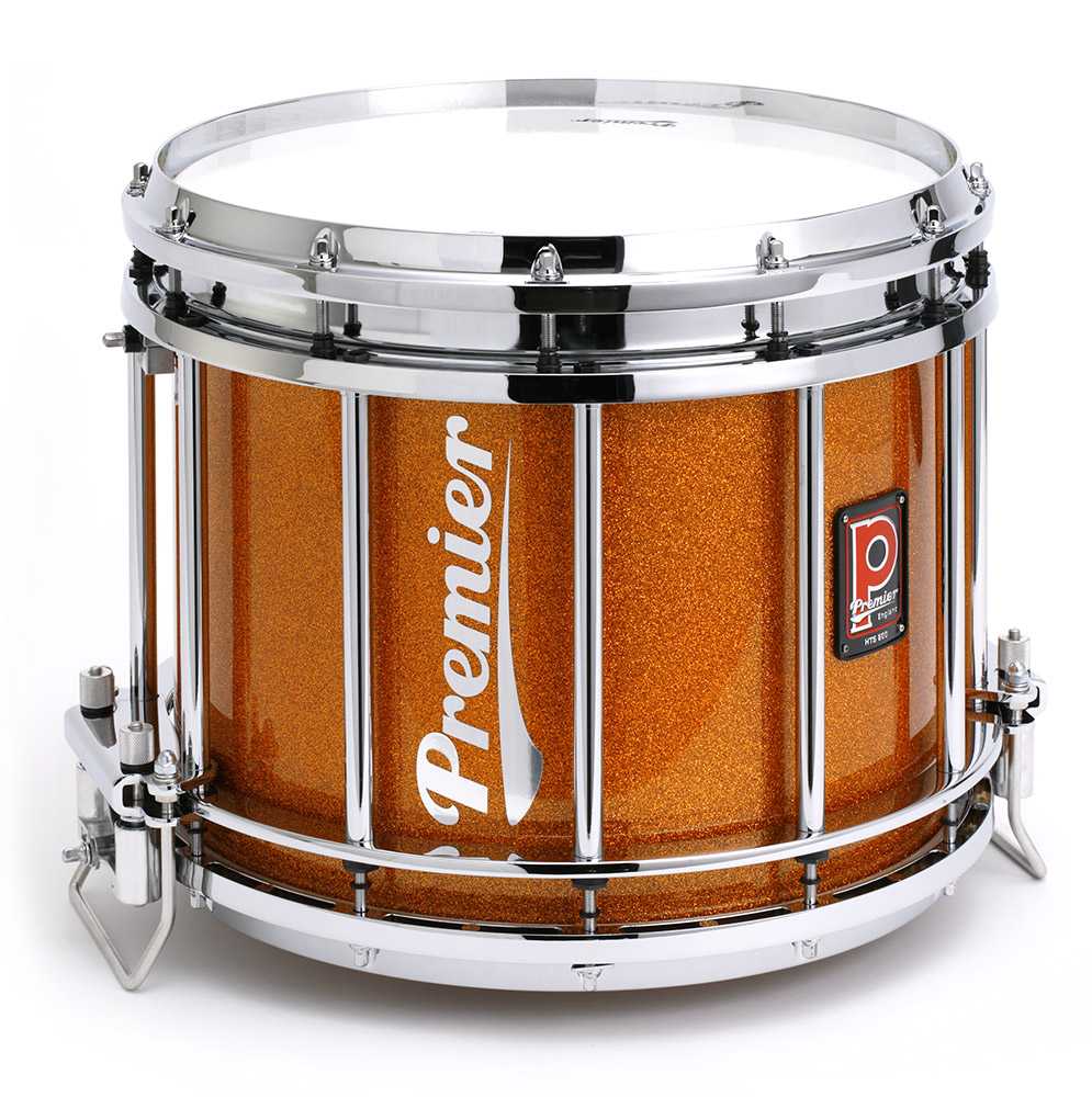Premier Pipe Band HTS-0800SPX-C 14"x12" Side Snare Drum Topaz Sparkle - Chrome