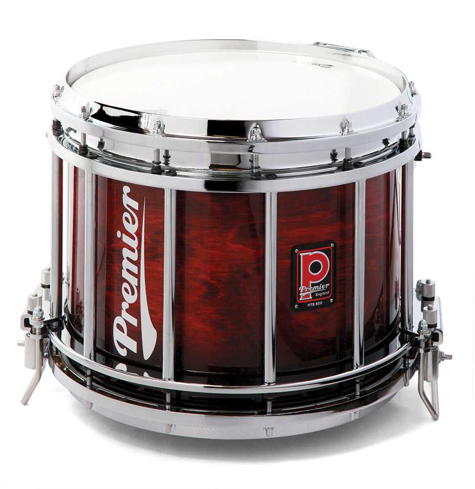 Premier Pipe Band HTS-0800SPL-C 14"x12" Side Snare Drum Autumn Cherry - Chrome