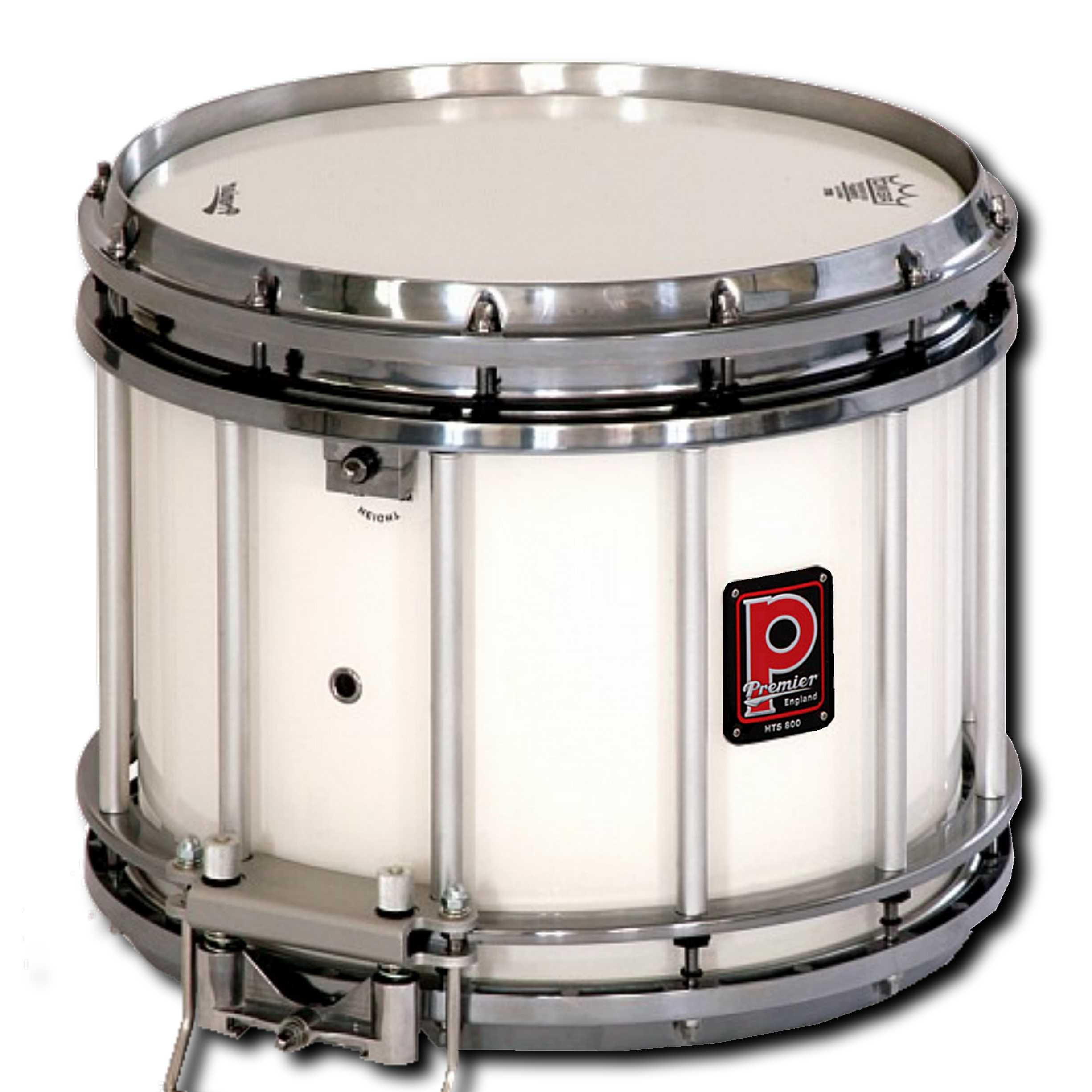 Premier Pipe Band HTS-0800-IWC 14"x12" Side Snare Drum Ivory White Lacquer