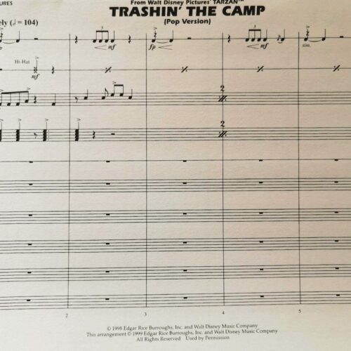 Trashin The Camp (from Tarzan) pop version by Collins arr. Will Rapp