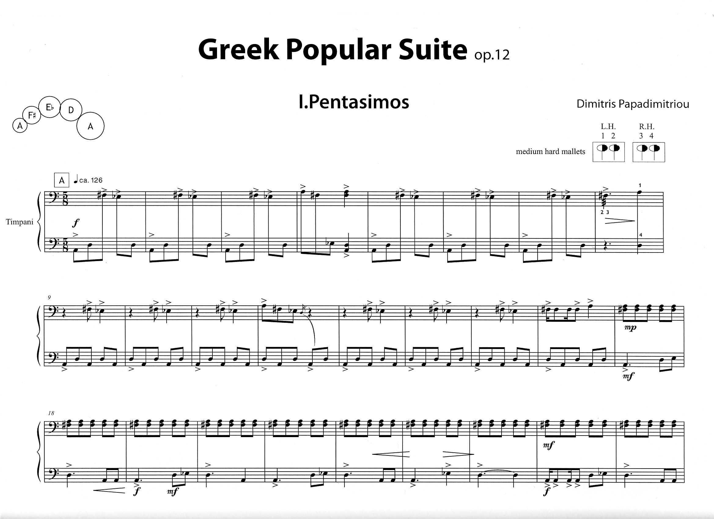 Greek Popular Suite op. 12 by Dmitris Papadimitriou