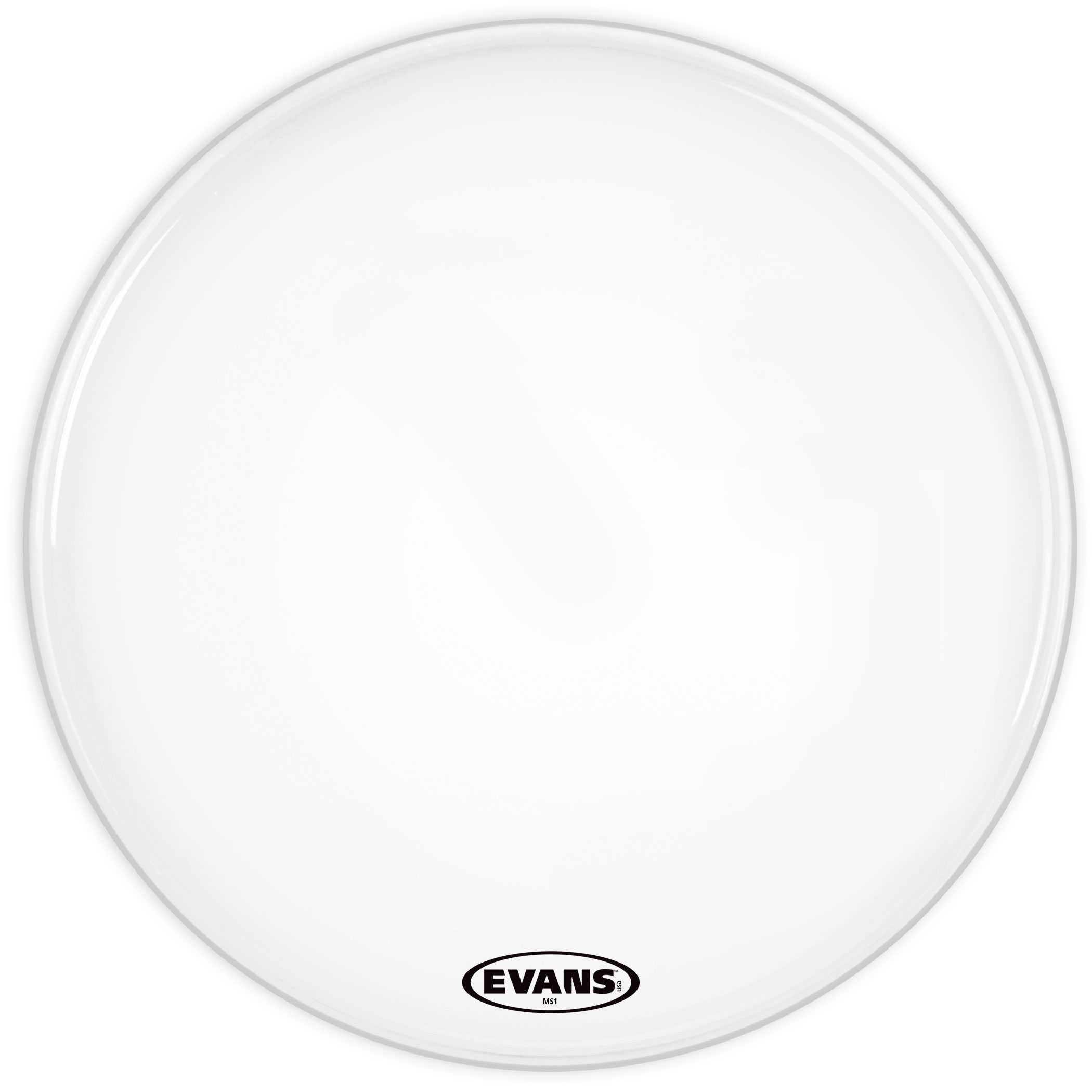 Evans: MS1 - 22" White Marching Bass Head