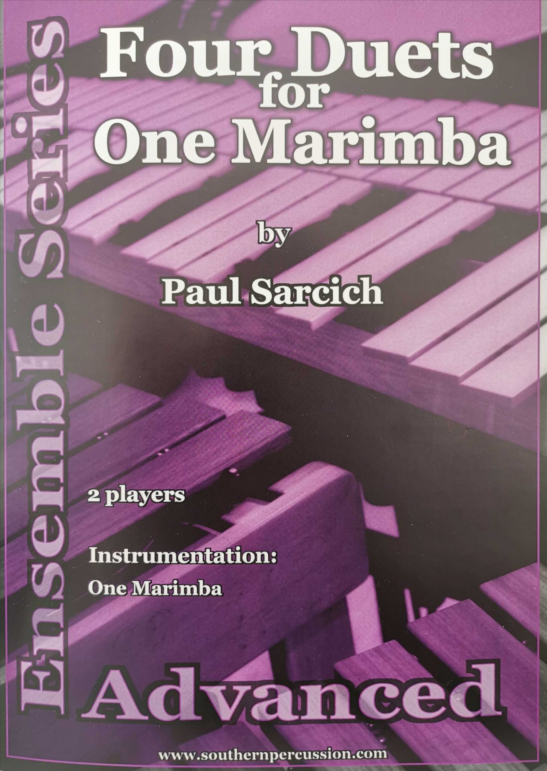 Four Duets for One Marimba by Paul Sarcich