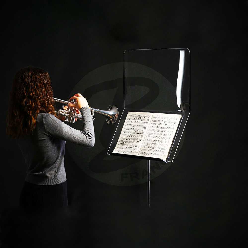 Transparent Splash Protection Screen (for any music stand)