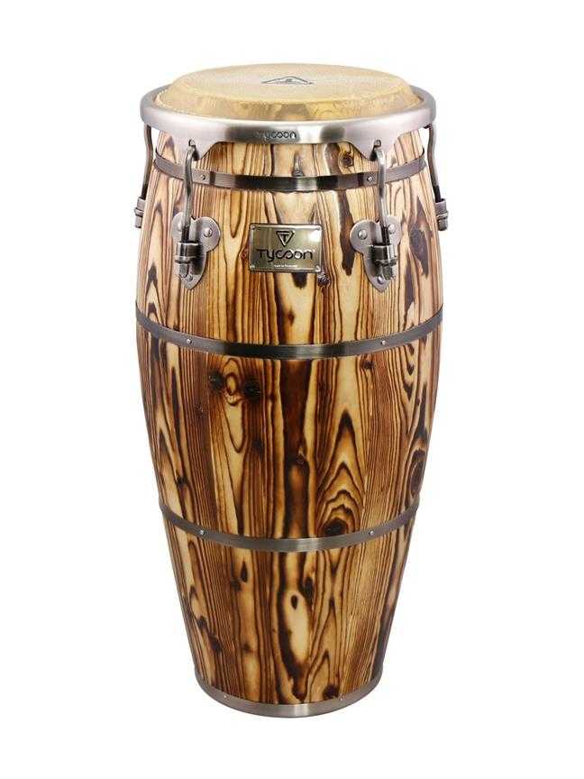 Red 10 and 11-Inch Tycoon Percussion STC-BR/D Supremo Series Conga Set