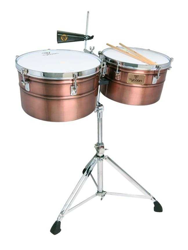 Tycoon: Deep Shell Antique Cooper Timbales (14 and 15 inch)