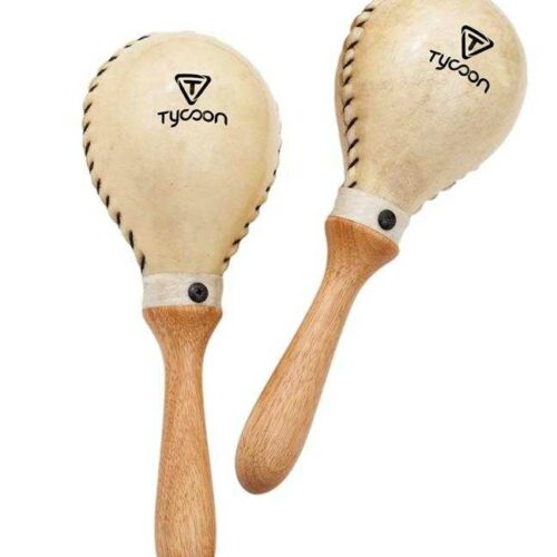 Tycoon: Round Cowhide Maracas - Large