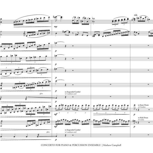 Concerto for Piano and Percussion Ensemble by Mathew Campbell