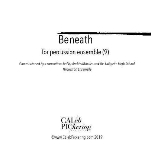 Beneath by Caleb Pickering