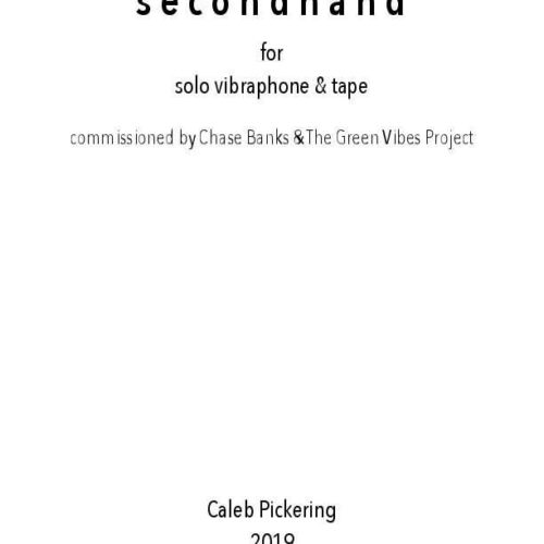 Secondhand by Caleb Pickering