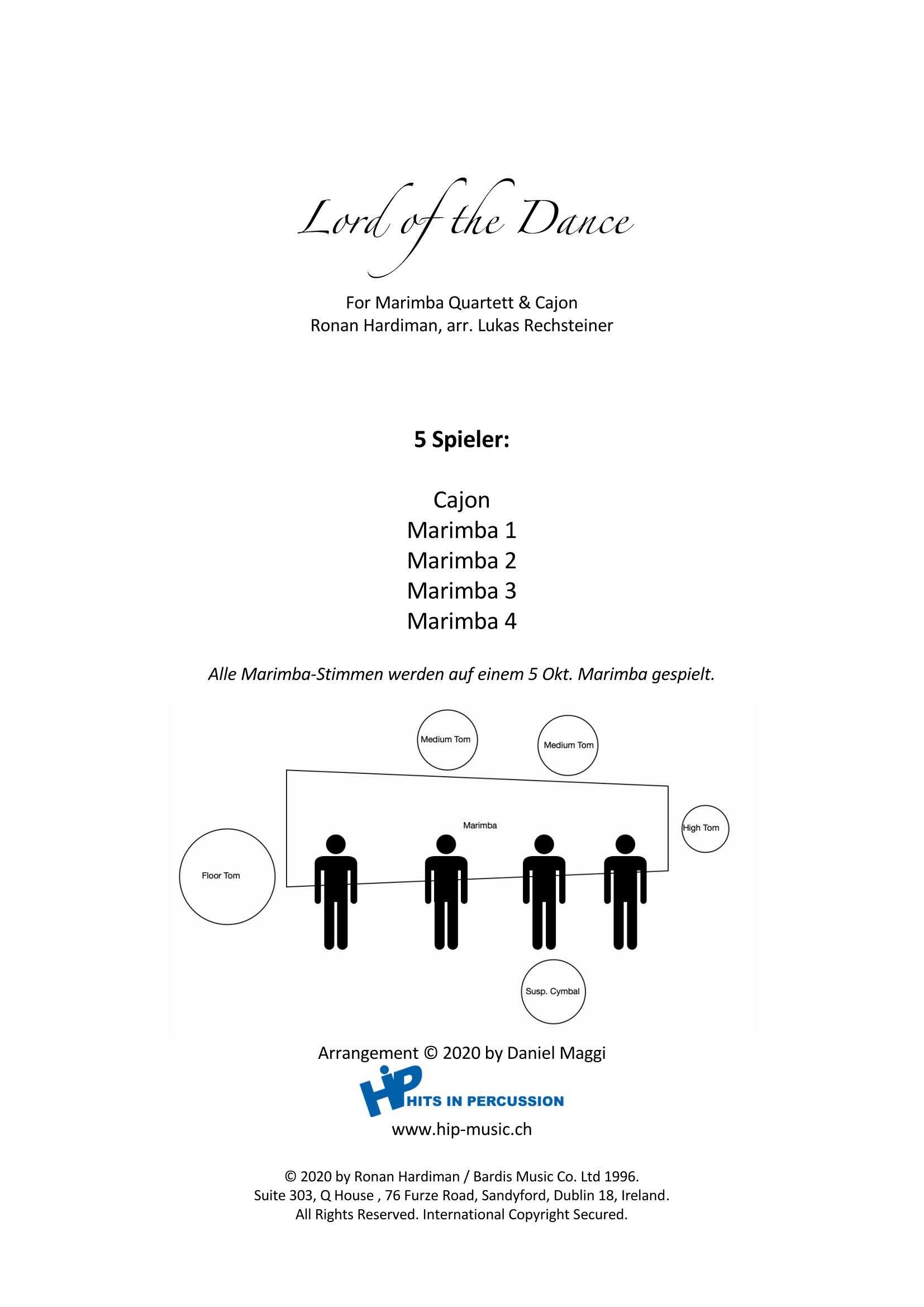 Lord of the Dance by Hardiman arr. Lukas Rechsteiner