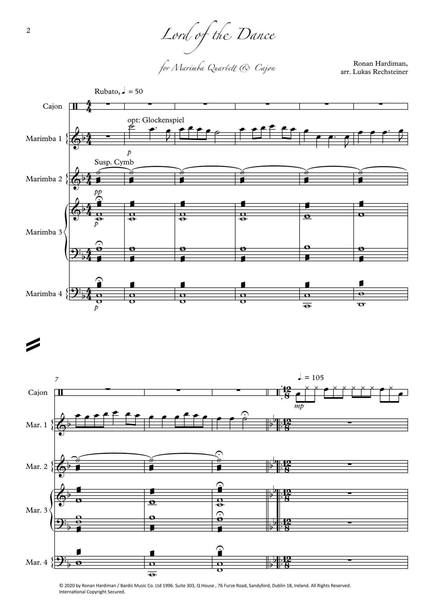 Lord of the Dance by Hardiman arr. Lukas Rechsteiner