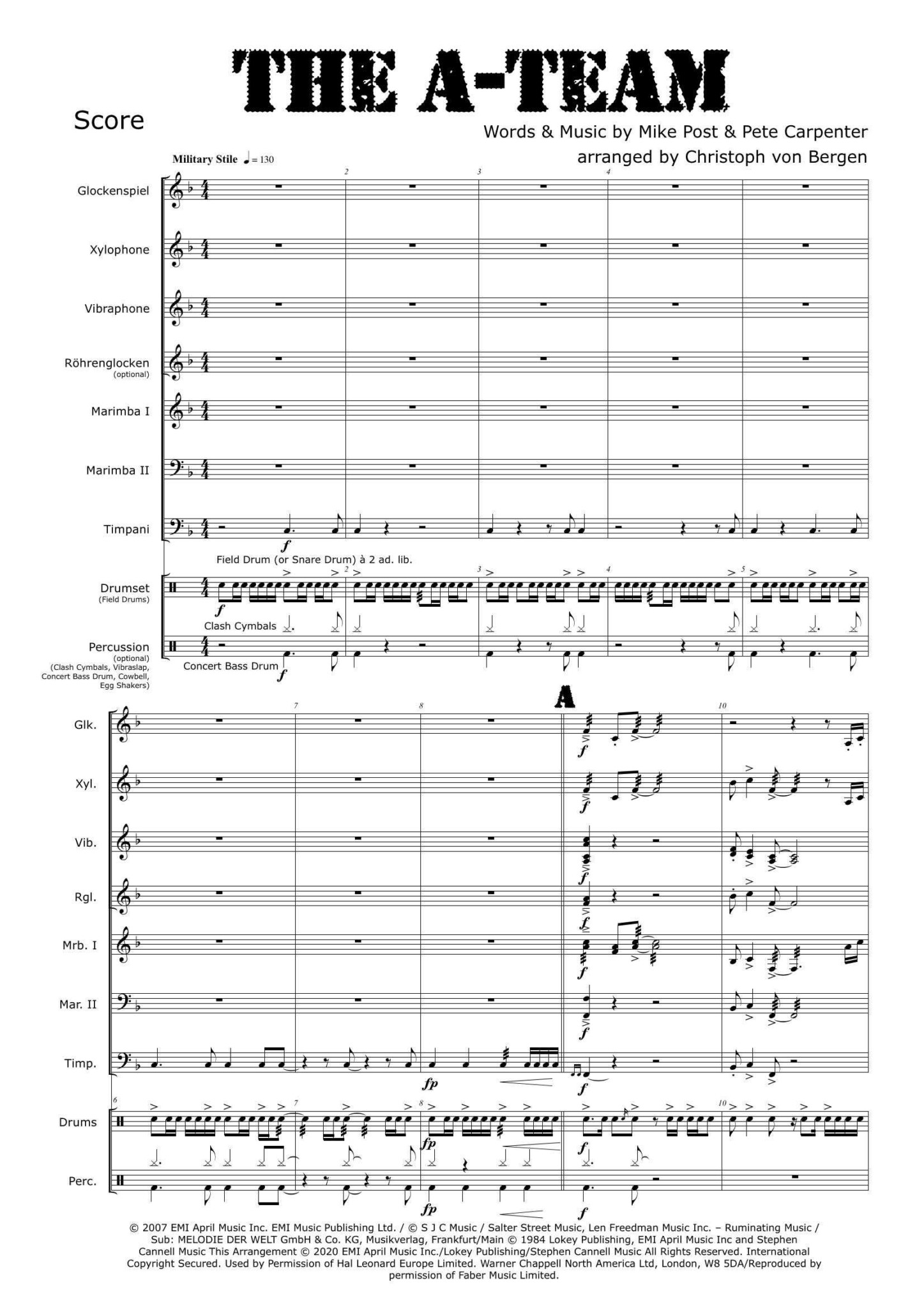 The A-Team arr. Christoph von Bergen