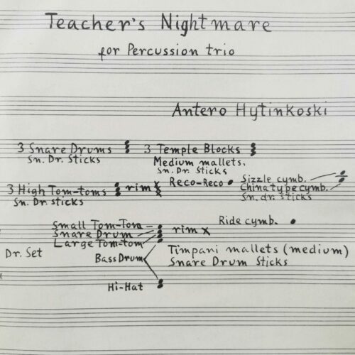 Teacher's Nightmare by Antero Hytinkoski