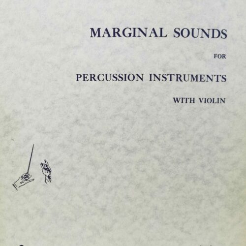 Marginal Sounds For percussion instruments with violin by Ernst Krenek