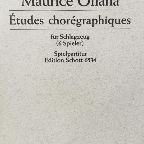 Etudes Choregraphiques by Maurice Ohana
