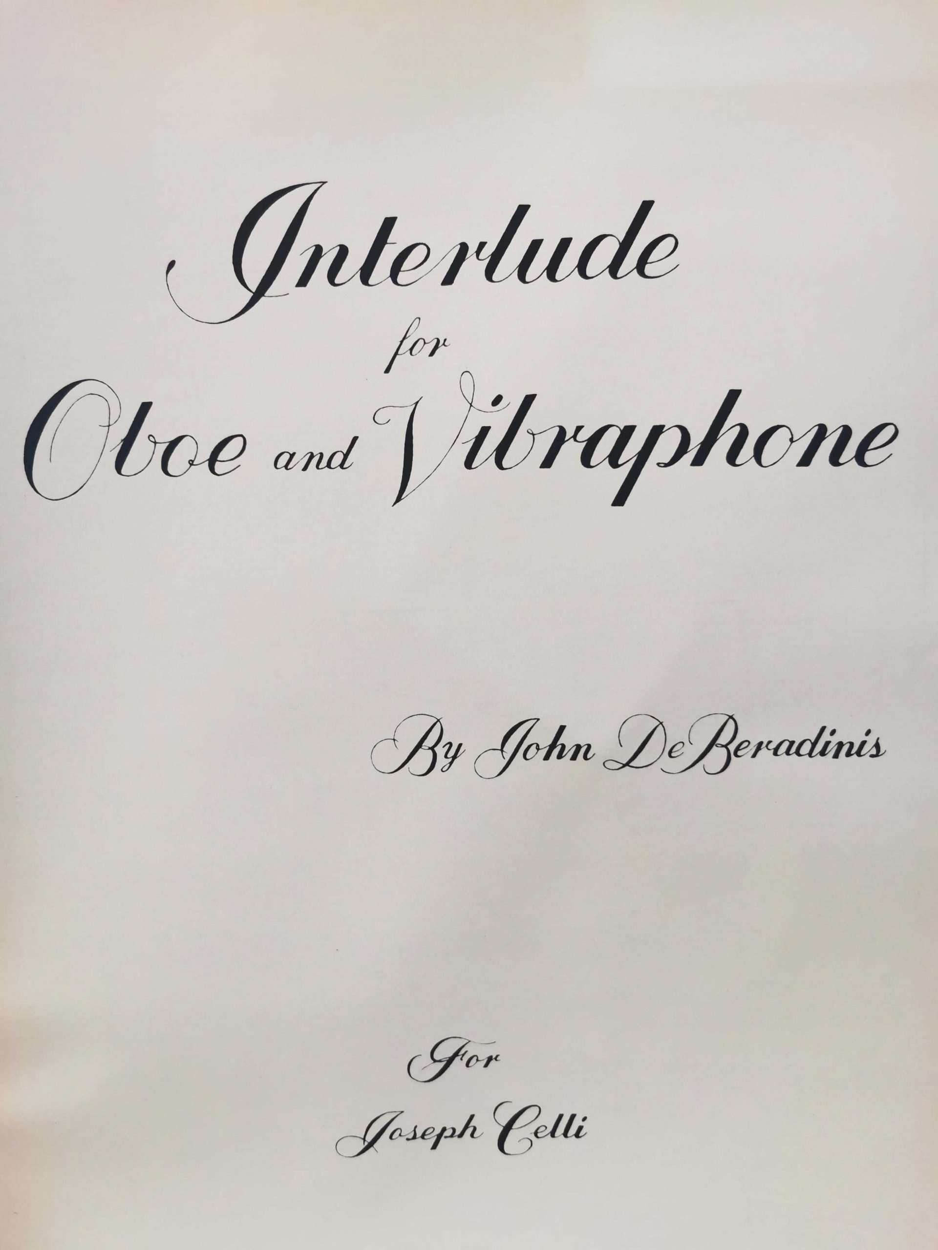 Interlude by John de Beradinis