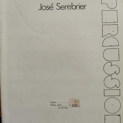Symphony for Percussion (parts only) by Jose Serebrier