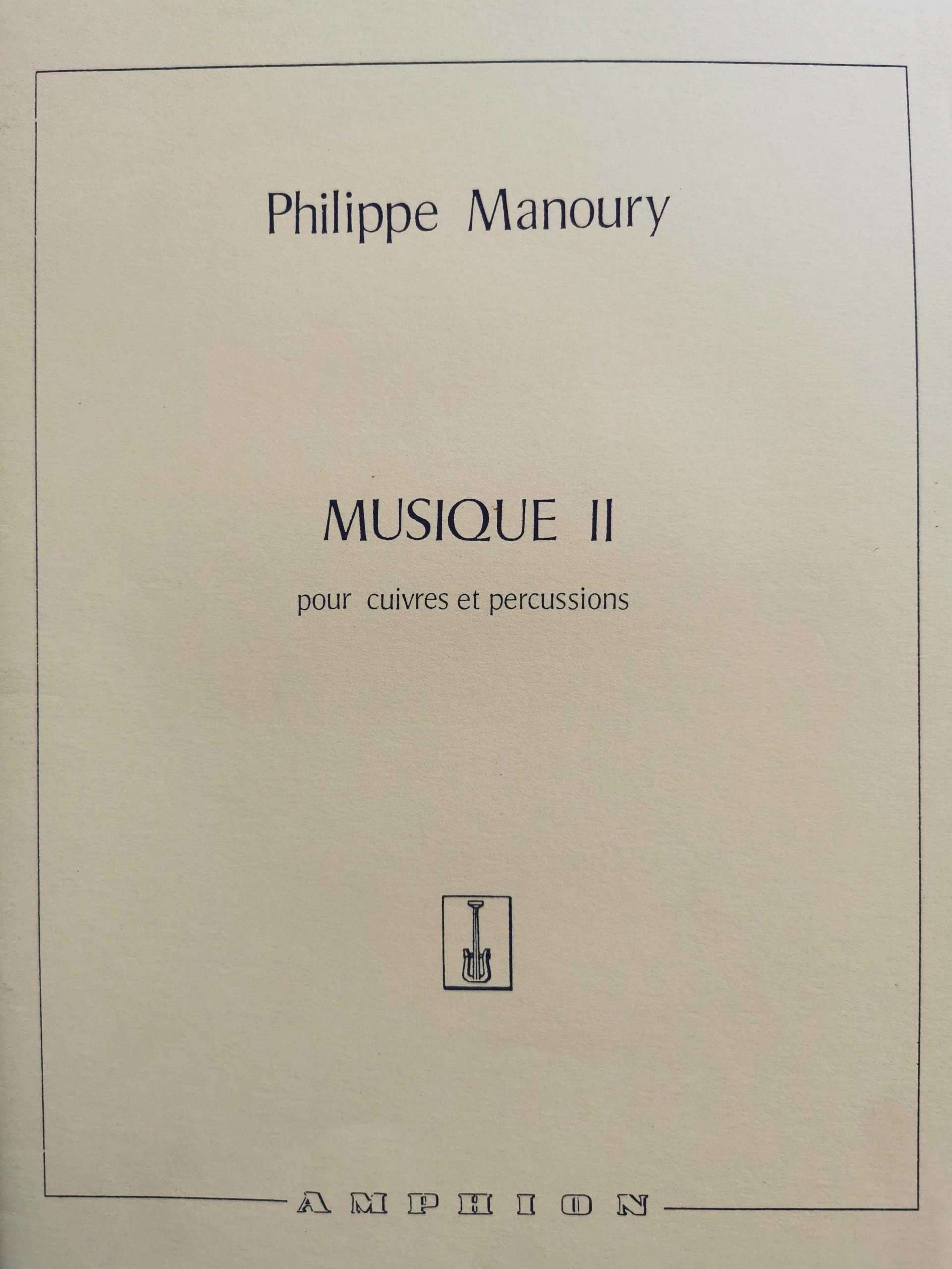 Musique II by Philippe Manoury