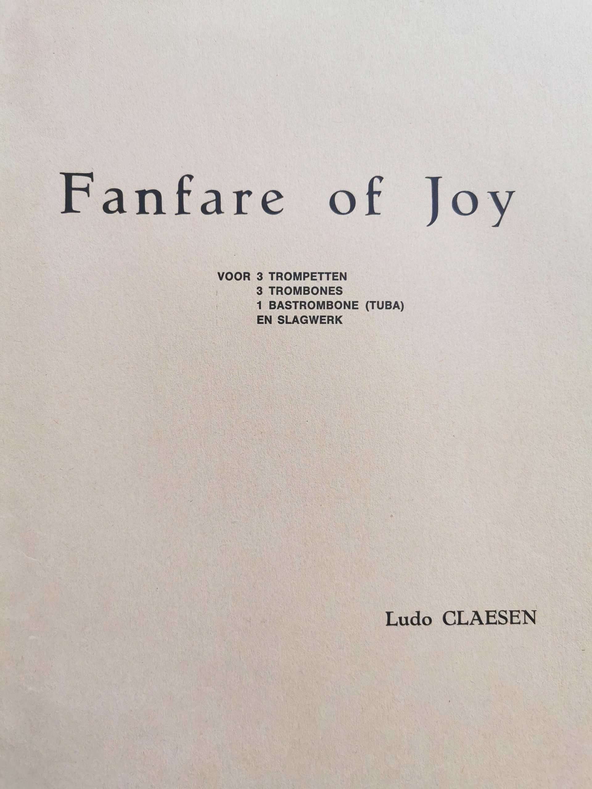 Fanfare of Joy by Ludo Claesen