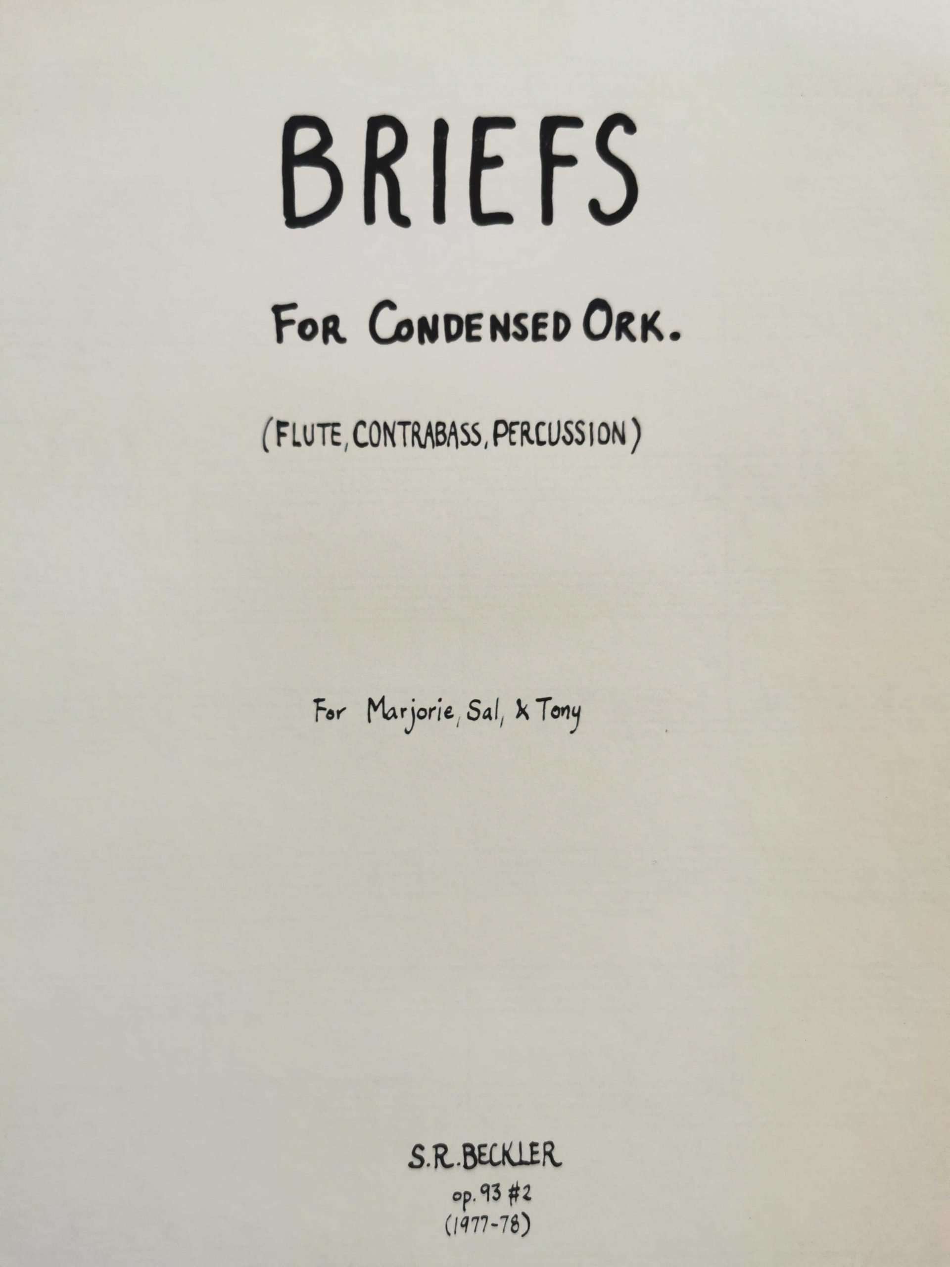 Briefs by Stanworth Beckler