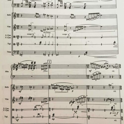 5 Items for Solo Marimba and Percussion Ensemble by Anthony Cirone