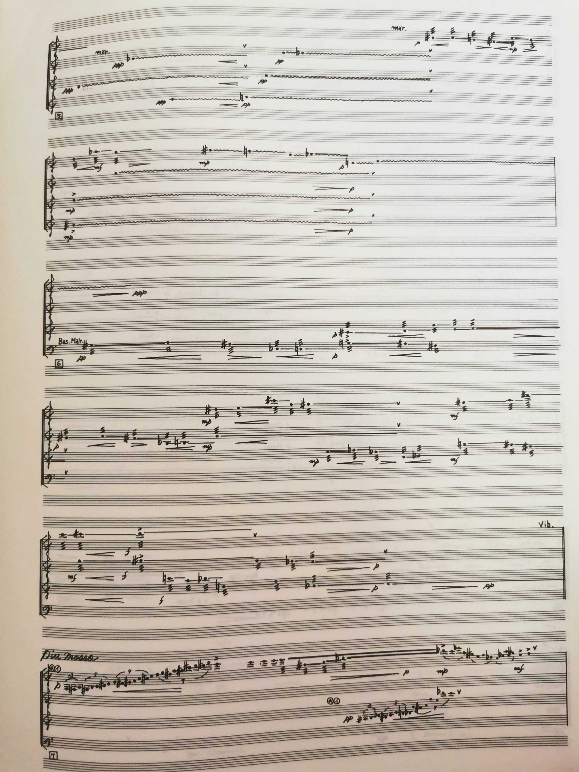 Requiem for 4 Percussionists (Score Only) by Minoru Kobashi